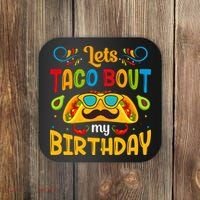 Let's Taco 'bout My Birthday Cinco De Mayo Tacos Boys Kids Coaster thumb 0