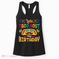 Let's Taco 'bout My Birthday Cinco De Mayo Tacos Boys Kids Women's Tank Top thumb 0