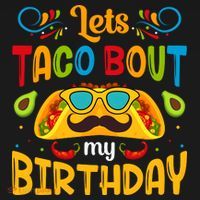 Let's Taco 'bout My Birthday Cinco De Mayo Tacos Boys Kids Women's Tank Top thumb 5