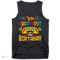Let's Taco 'bout My Birthday Cinco De Mayo Tacos Boys Kids Tank Top thumb 0