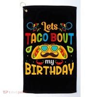 Let's Taco 'bout My Birthday Cinco De Mayo Tacos Boys Kids Golf Towel thumb 0