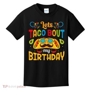 Let's Taco 'bout My Birthday Cinco De Mayo Tacos Boys Kids Kids T-Shirt