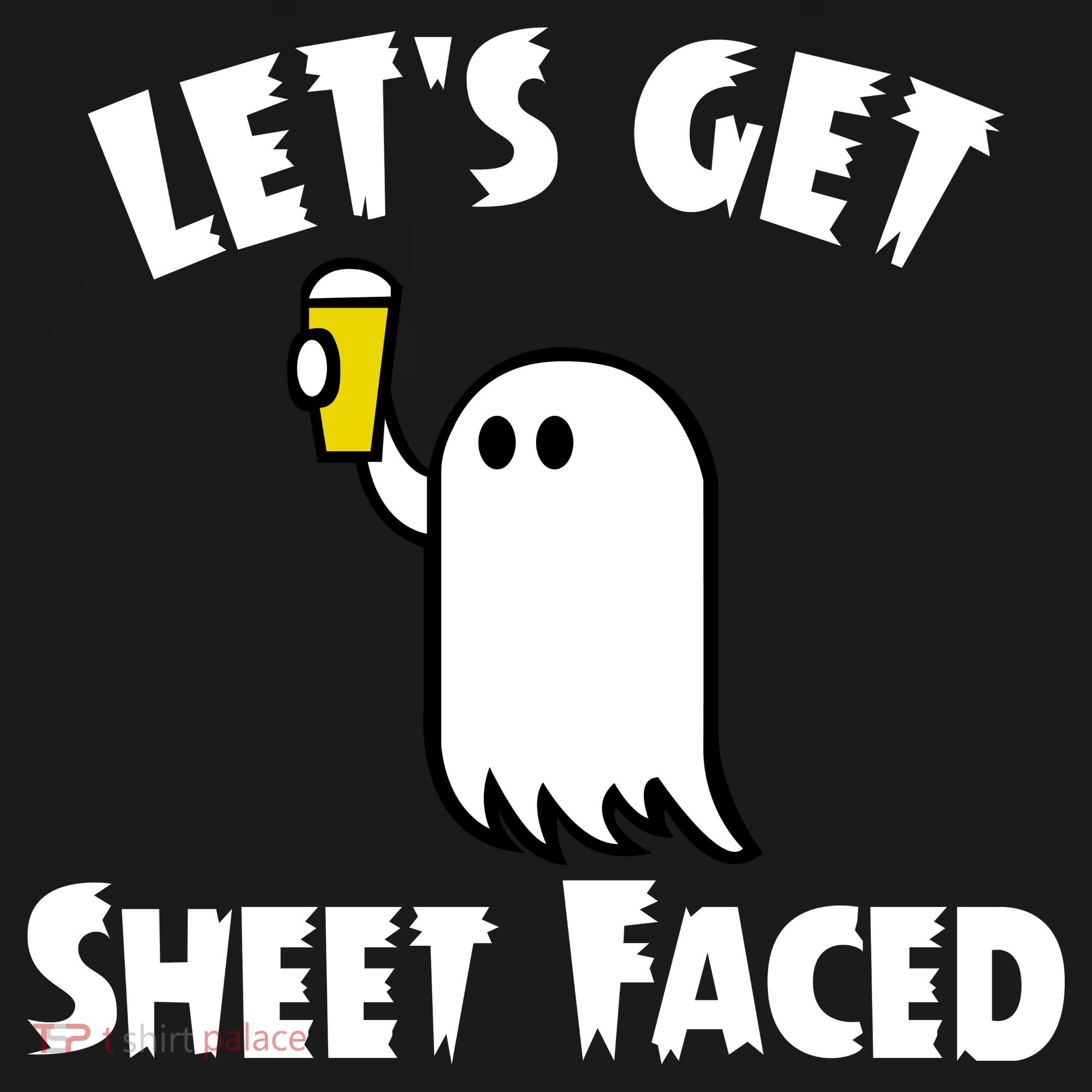 Lets Get Sheet Faced Beer Funny Halloween Costume Funny Hoodie
