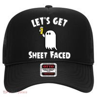 Lets Get Sheet Faced Beer Funny Halloween Costume Funny Hat thumb 0