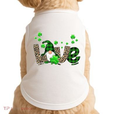 Love Gnome St Patrick's Day Doggie Tank