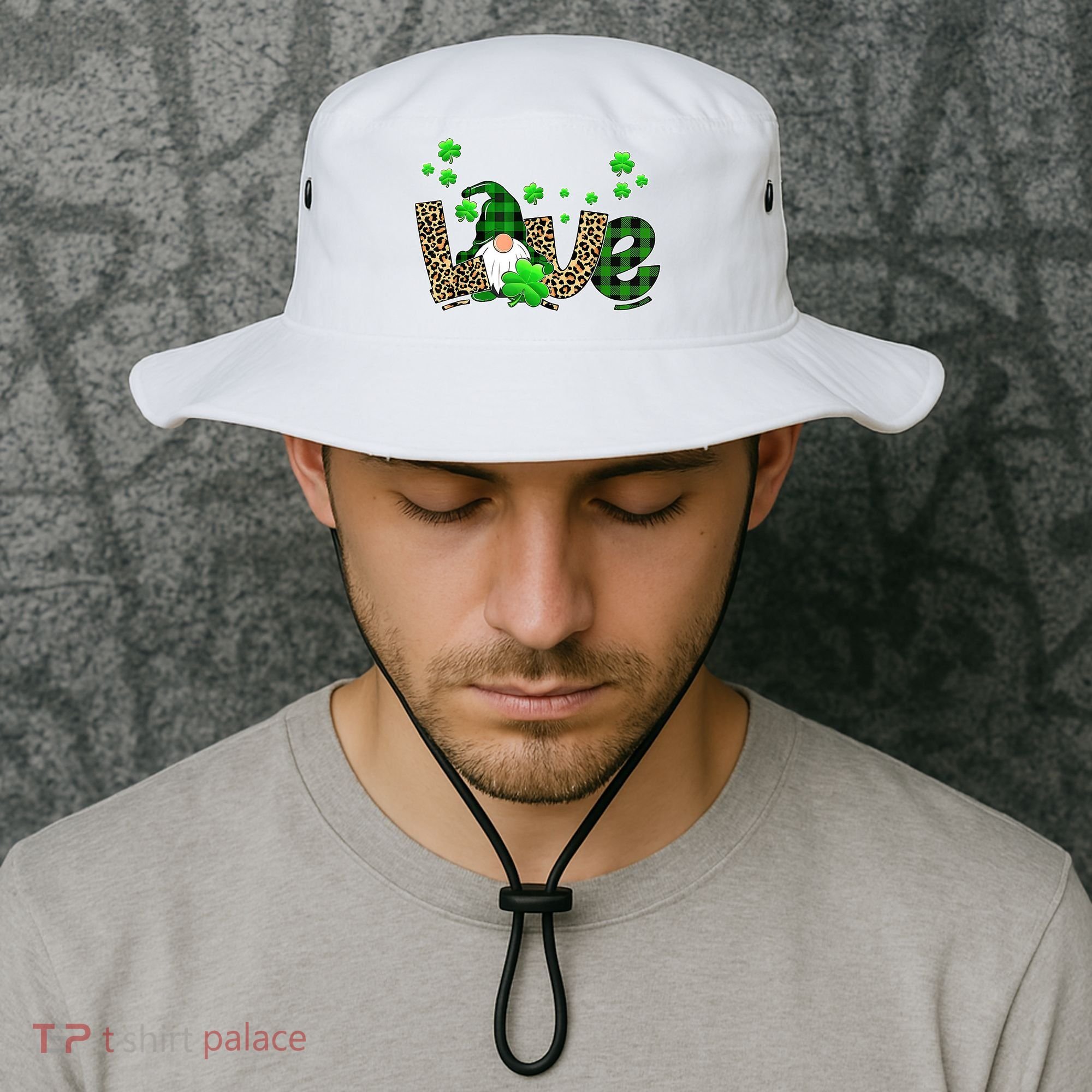 Love Gnome St Patrick's Day Bucket Hat