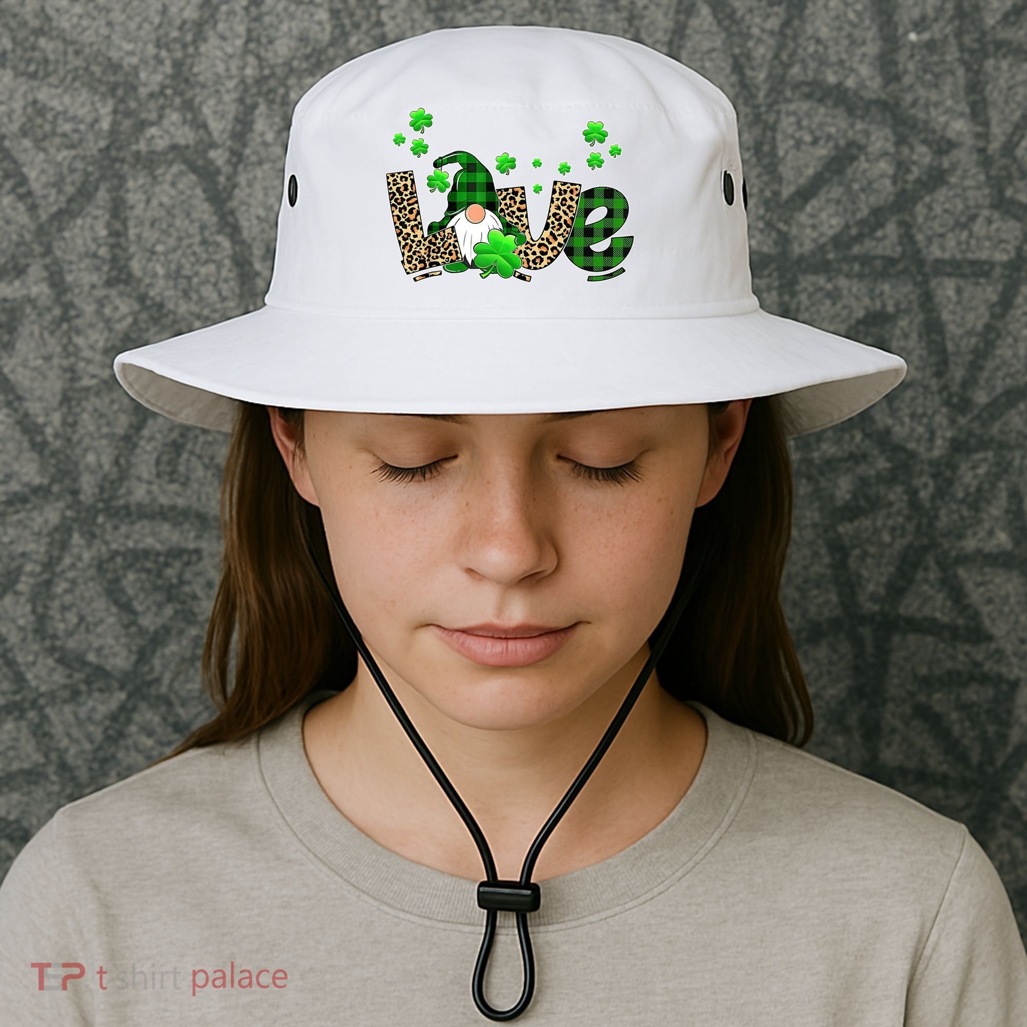 Love Gnome St Patrick's Day Bucket Hat