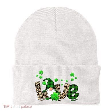 Love Gnome St Patrick's Day Beanie