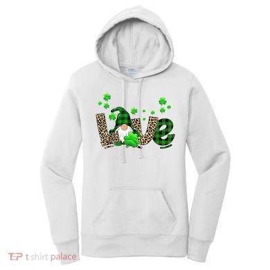 Love Gnome St Patrick's Day Women's Hoodie
