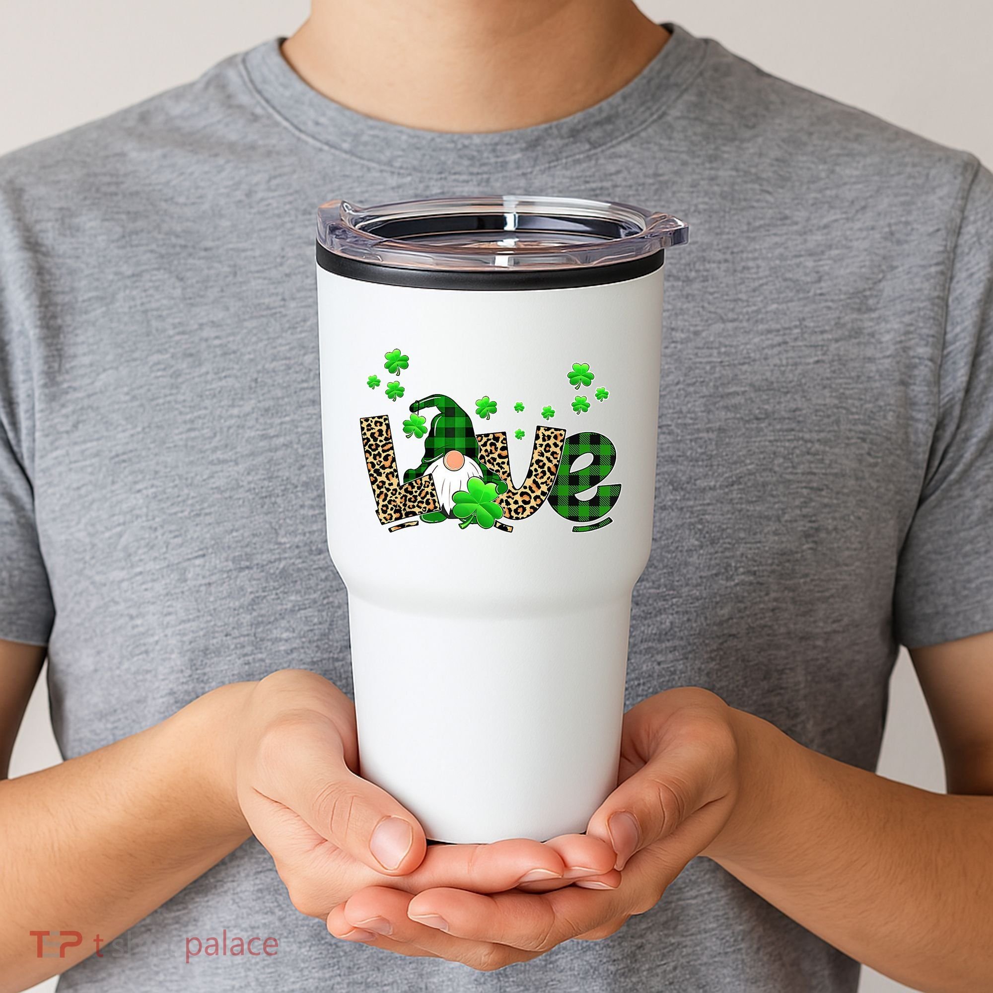 Love Gnome St Patrick's Day Tumbler