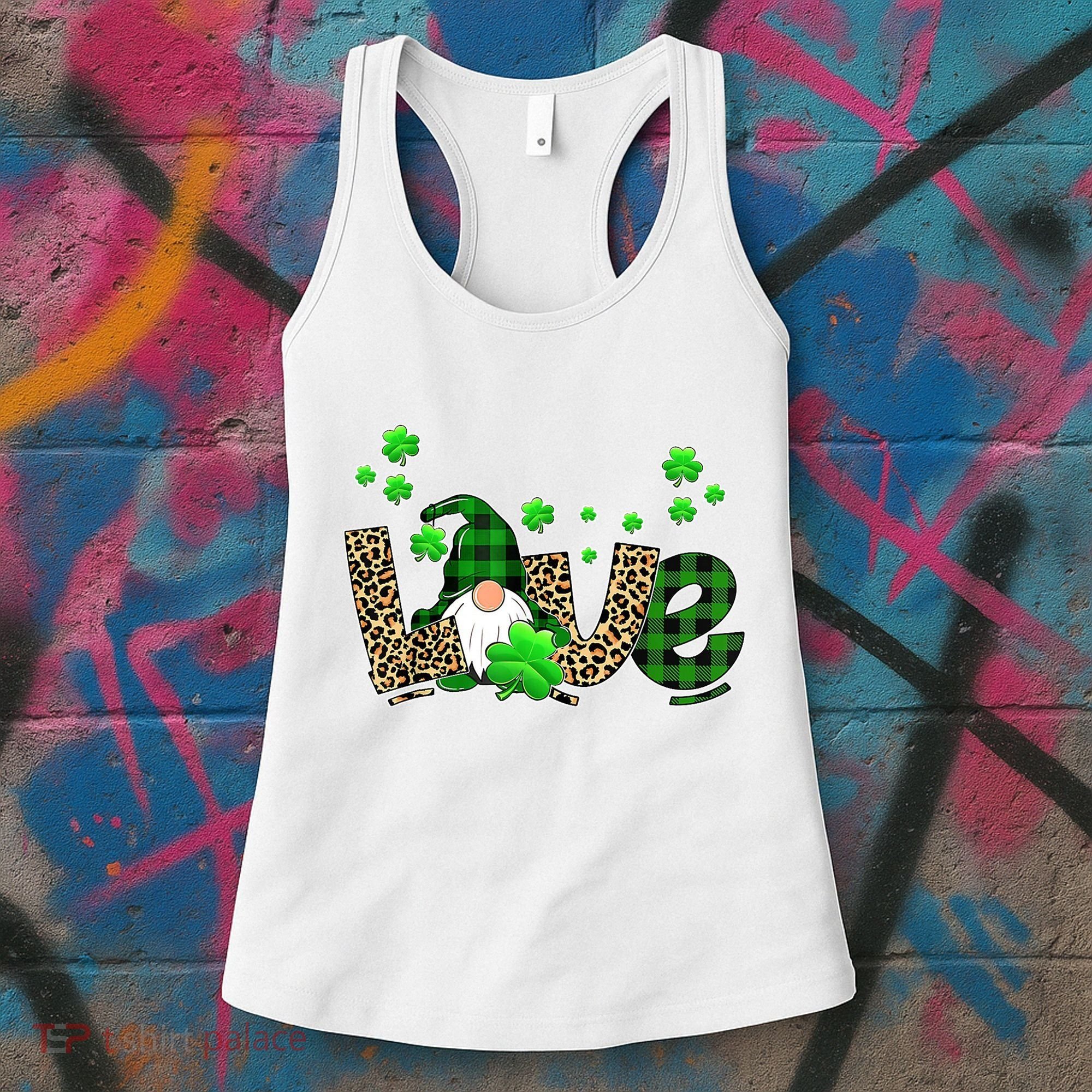 Love Gnome St Patrick's Day Women's Tank Top