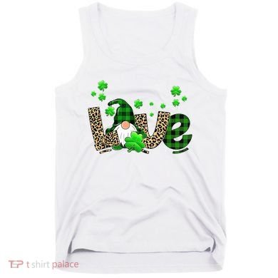 Love Gnome St Patrick's Day Tank Top