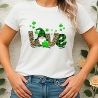 Love Gnome St Patrick's Day Women's T-Shirt thumb 2