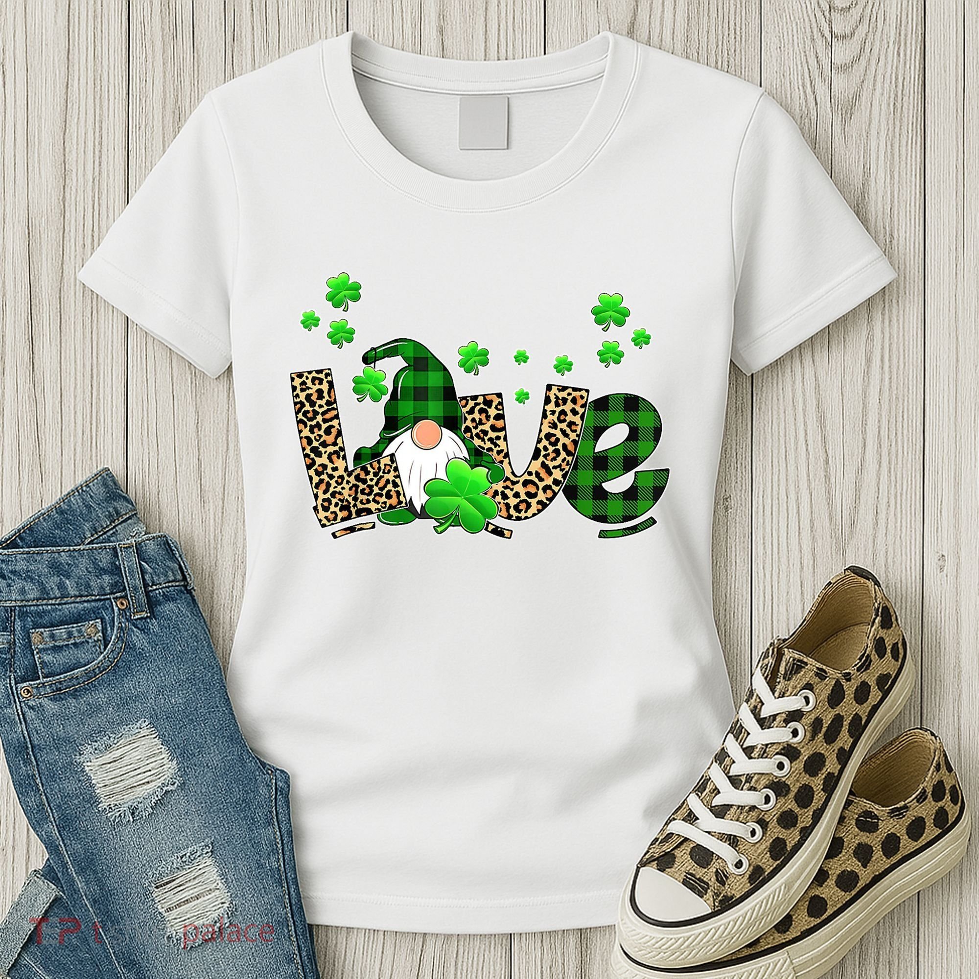 Love Gnome St Patrick's Day Women's T-Shirt