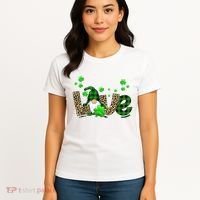 Love Gnome St Patrick's Day Women's T-Shirt thumb 4