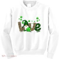 Love Gnome St Patrick's Day Kids Sweatshirt thumb 0