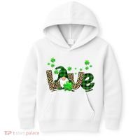 Love Gnome St Patrick's Day Kids Hoodie thumb 0
