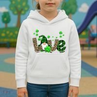 Love Gnome St Patrick's Day Kids Hoodie thumb 3