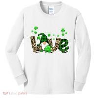 Love Gnome St Patrick's Day Kids Long Sleeve Shirt thumb 0