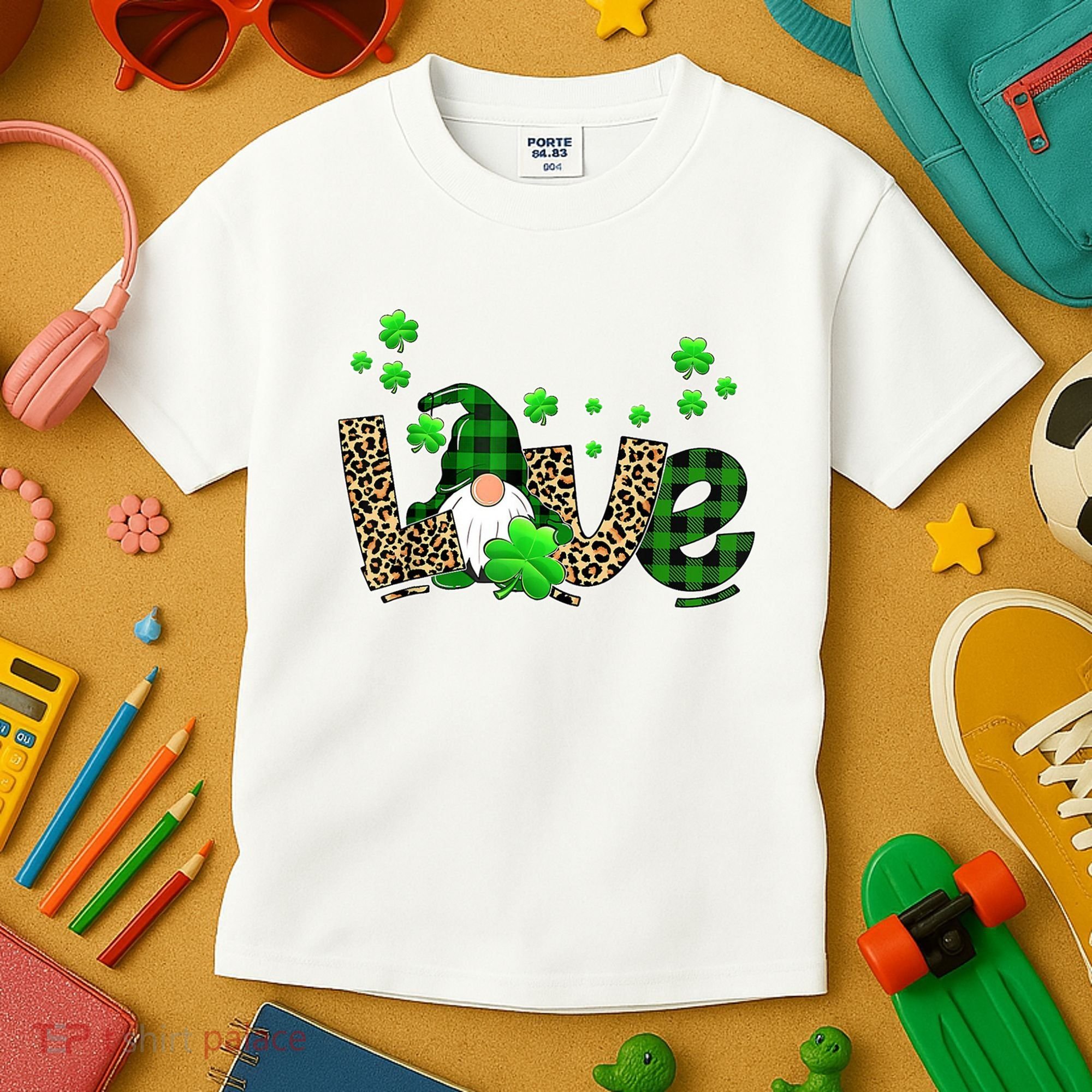 Love Gnome St Patrick's Day Kids T-Shirt