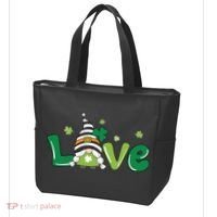 Love Gnome St Patrick's Day Holiday Tote Bag thumb 3