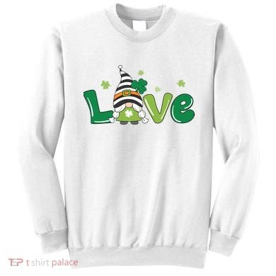 Love Gnome St Patrick's Day Holiday Sweatshirt