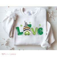 Love Gnome St Patrick's Day Holiday Sweatshirt thumb 2
