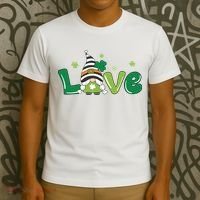 Love Gnome St Patrick's Day Holiday T-Shirt thumb 3