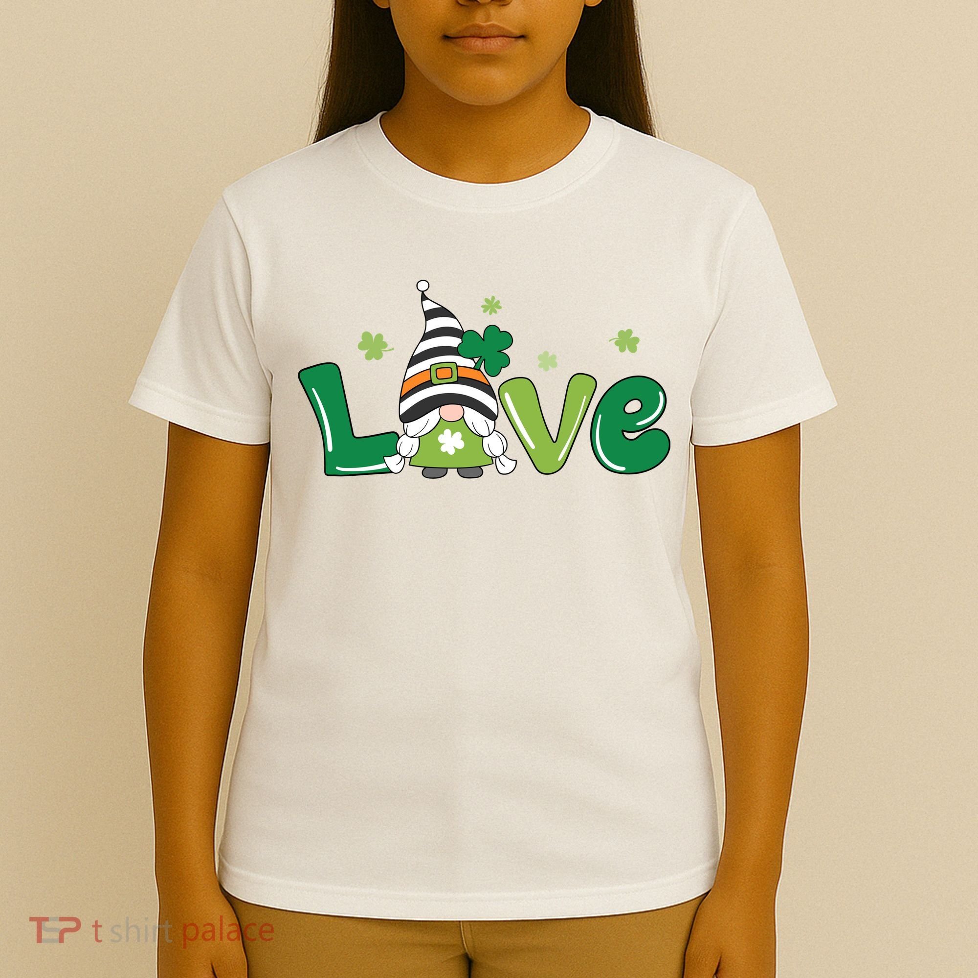 Love Gnome St Patrick's Day Holiday T-Shirt