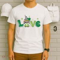 Love Gnome St Patrick's Day Holiday T-Shirt thumb 6