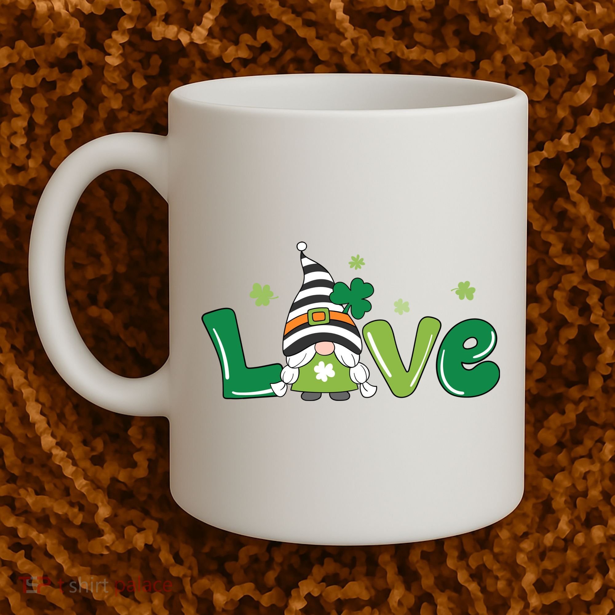 Love Gnome St Patrick's Day Holiday Coffee Mug