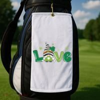 Love Gnome St Patrick's Day Holiday Golf Towel thumb 2