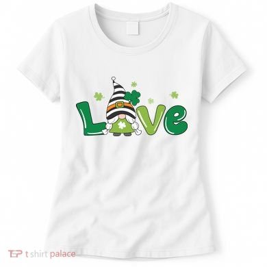 Love Gnome St Patrick's Day Holiday Women's T-Shirt