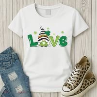 Love Gnome St Patrick's Day Holiday Women's T-Shirt thumb 3