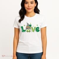 Love Gnome St Patrick's Day Holiday Women's T-Shirt thumb 4