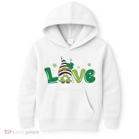 Love Gnome St Patrick's Day Holiday Kids Hoodie thumb 0