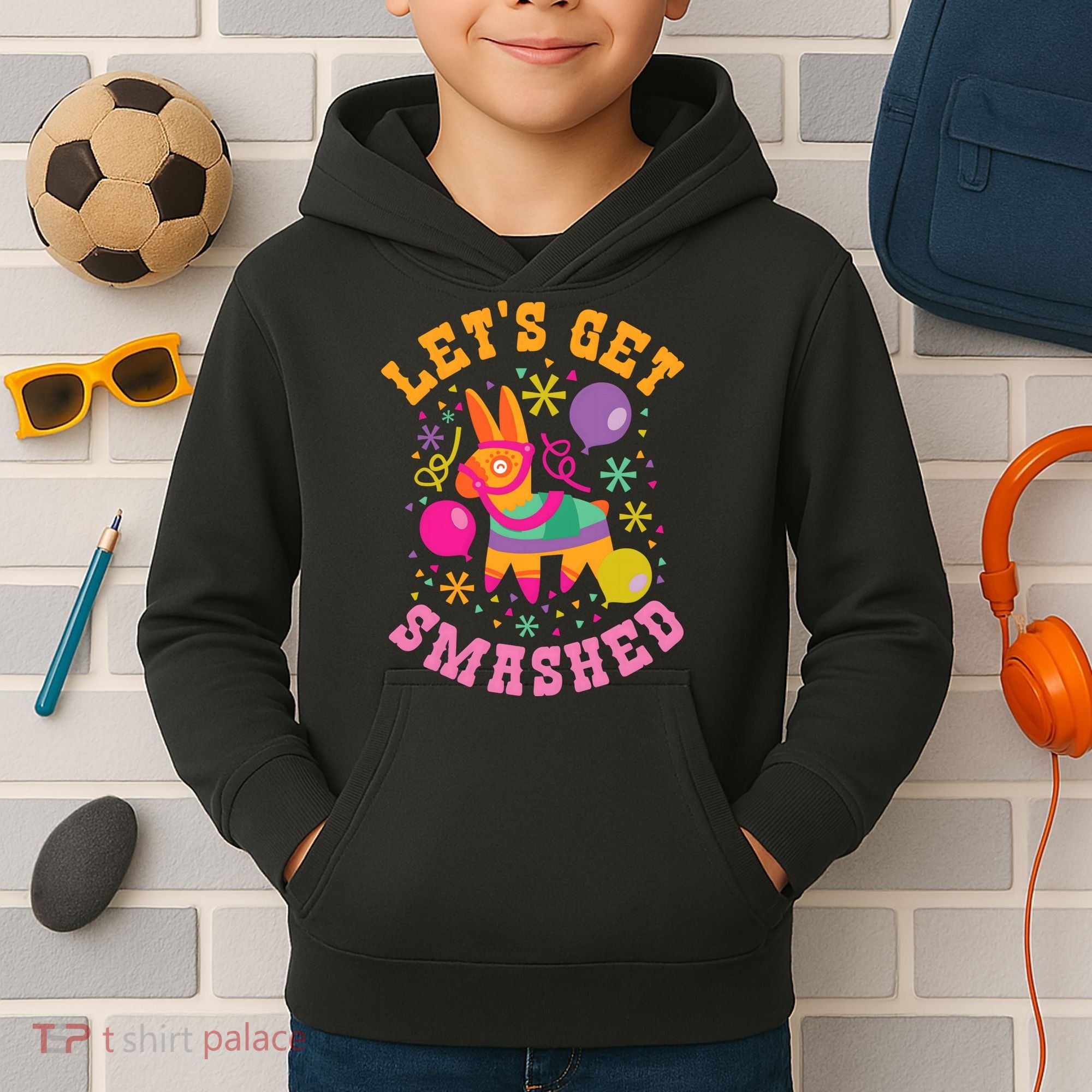 Let's Get Smashed Pinata Kids Hoodie