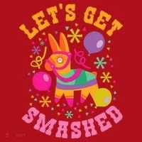 Let's Get Smashed Pinata Christmas Stocking thumb 1