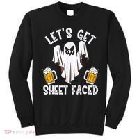 Lets Get Sheet Faced Boo Beer Halloween Sweatshirt thumb 0