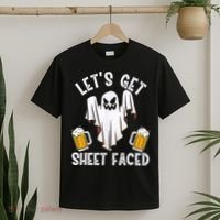 Lets Get Sheet Faced Boo Beer Halloween T-Shirt thumb 2