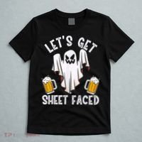 Lets Get Sheet Faced Boo Beer Halloween T-Shirt thumb 5