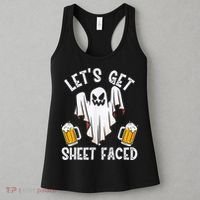 Lets Get Sheet Faced Boo Beer Halloween Women's Tank Top thumb 3