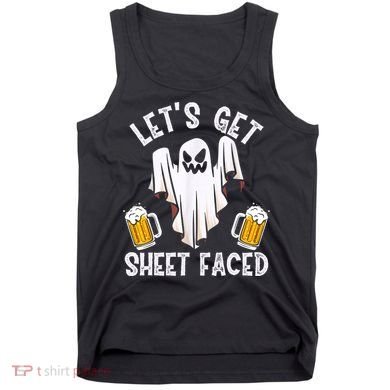 Lets Get Sheet Faced Boo Beer Halloween Tank Top