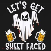 Lets Get Sheet Faced Boo Beer Halloween Kids Hoodie thumb 5