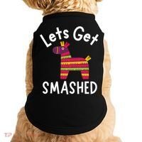 Lets Get Smashed PiñAta Funny Mexico Vacation Gift Doggie Tank thumb 0