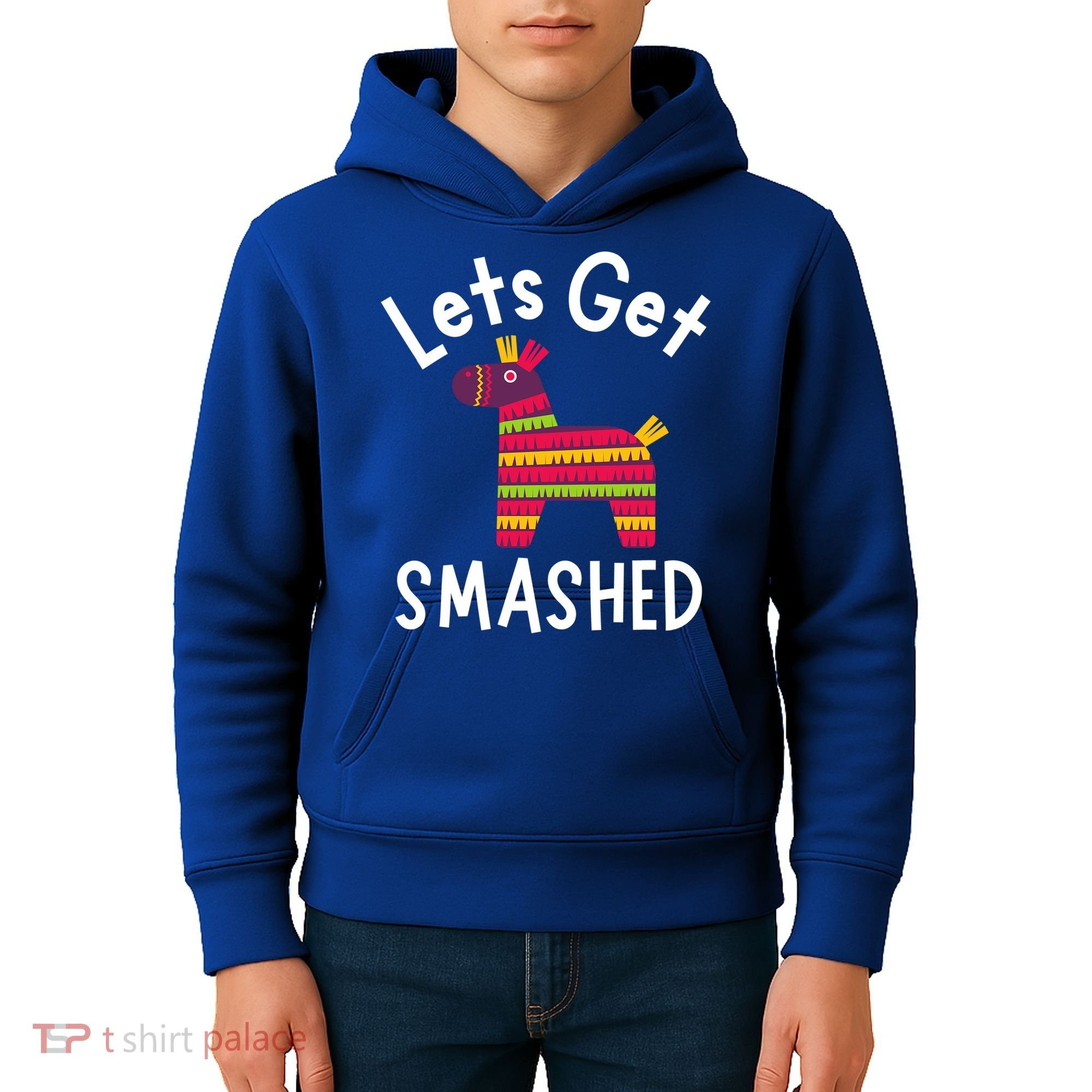 Lets Get Smashed PiñAta Funny Mexico Vacation Gift Kids Hoodie