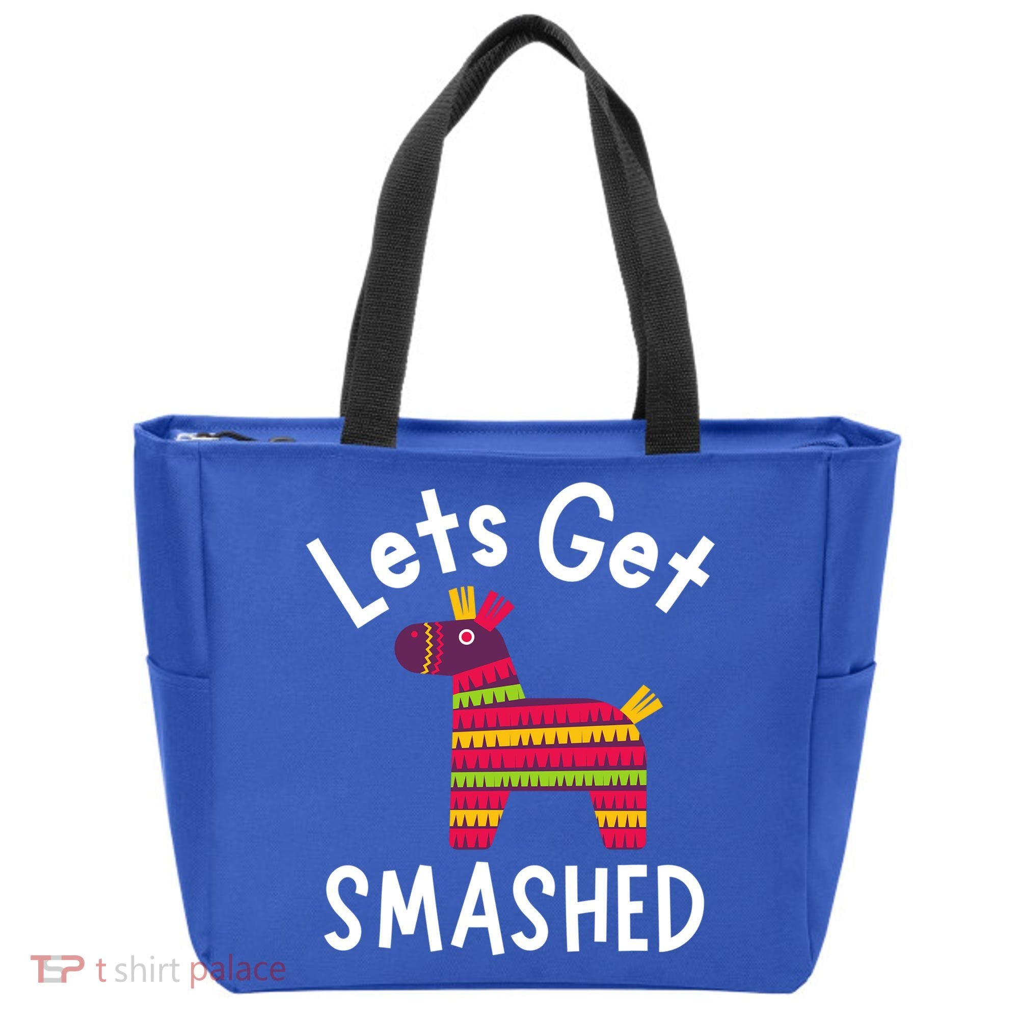 Lets Get Smashed PiñAta Funny Mexico Vacation Gift Tote Bag