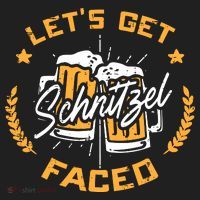 Lets Get Schnitzel Faced Oktoberfest Funny Costume Men Women Beanie thumb 2