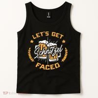Lets Get Schnitzel Faced Oktoberfest Funny Costume Men Women Tank Top thumb 2