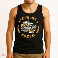 Lets Get Schnitzel Faced Oktoberfest Funny Costume Men Women Tank Top thumb 3